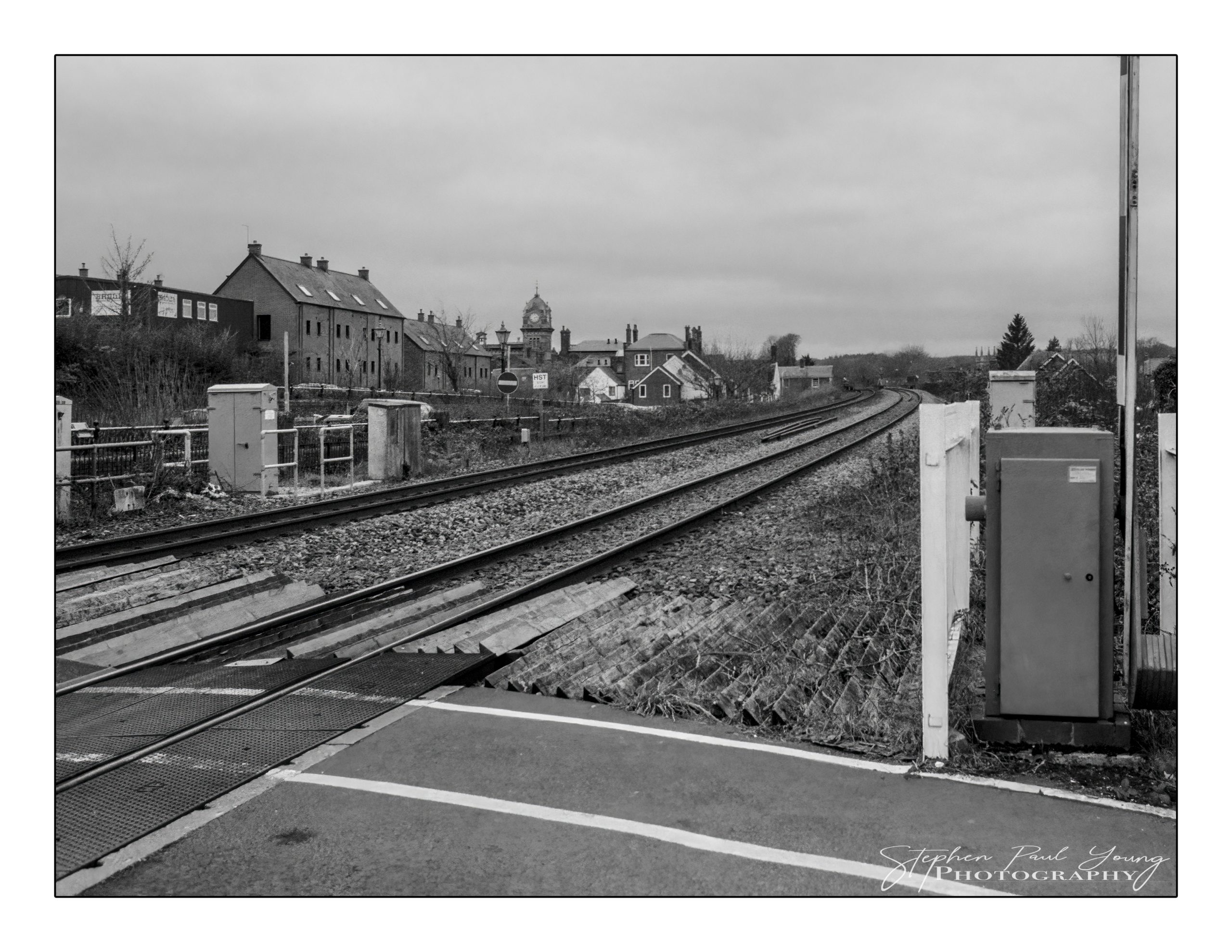 Hungerford train line crossing - 35mm Film Photography