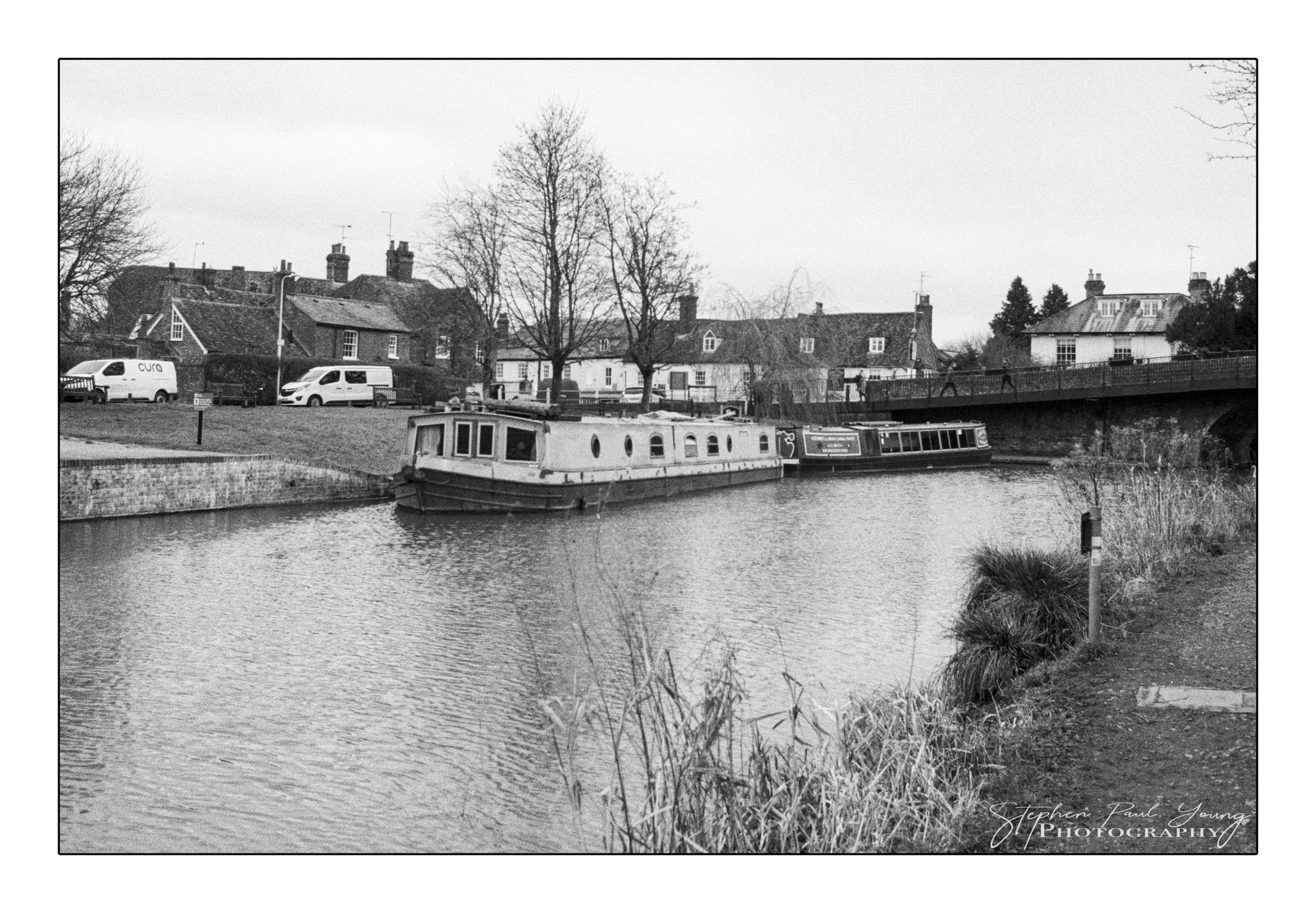 Narrow boat on the Kennet and Avon Canal Hungerford - 35mm Film Photography