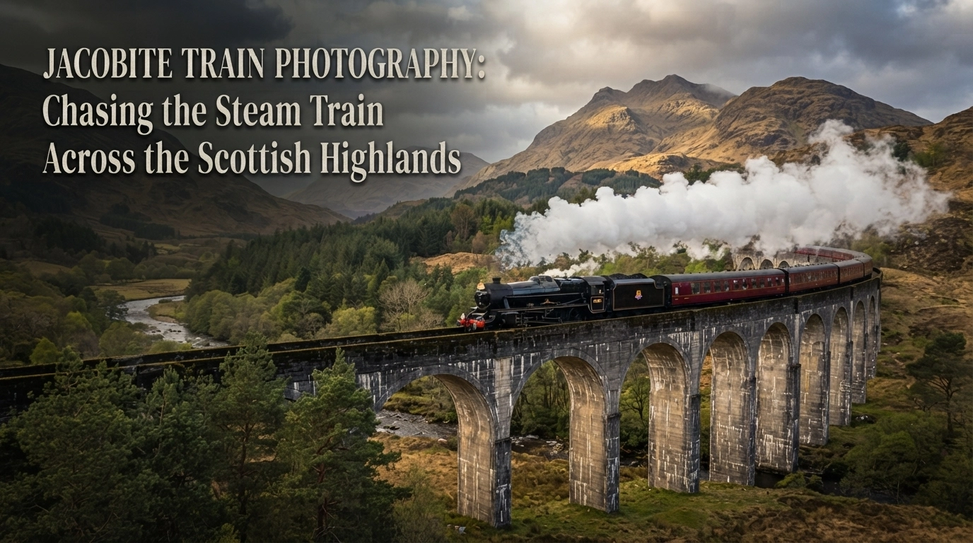 Read more about the article Jacobite Train Photography: Chasing the Steam Train Across the Scottish Highlands