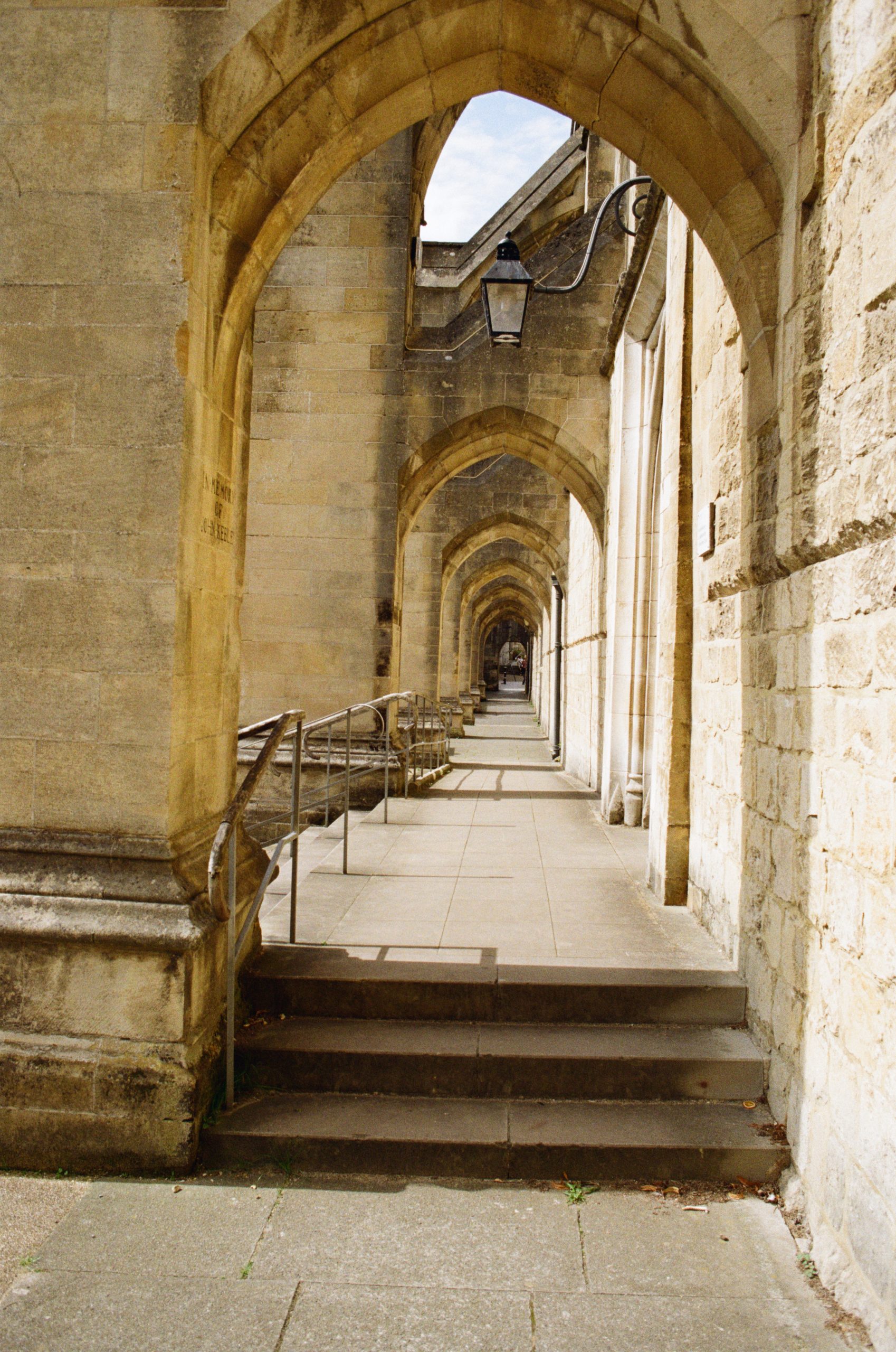 Mastering Street Photography with 35mm Colour Film: A Kodak Gold Film Guide 3 Kodak Gold film highlights the Cathedral Brickwork a beautiful golden tone.