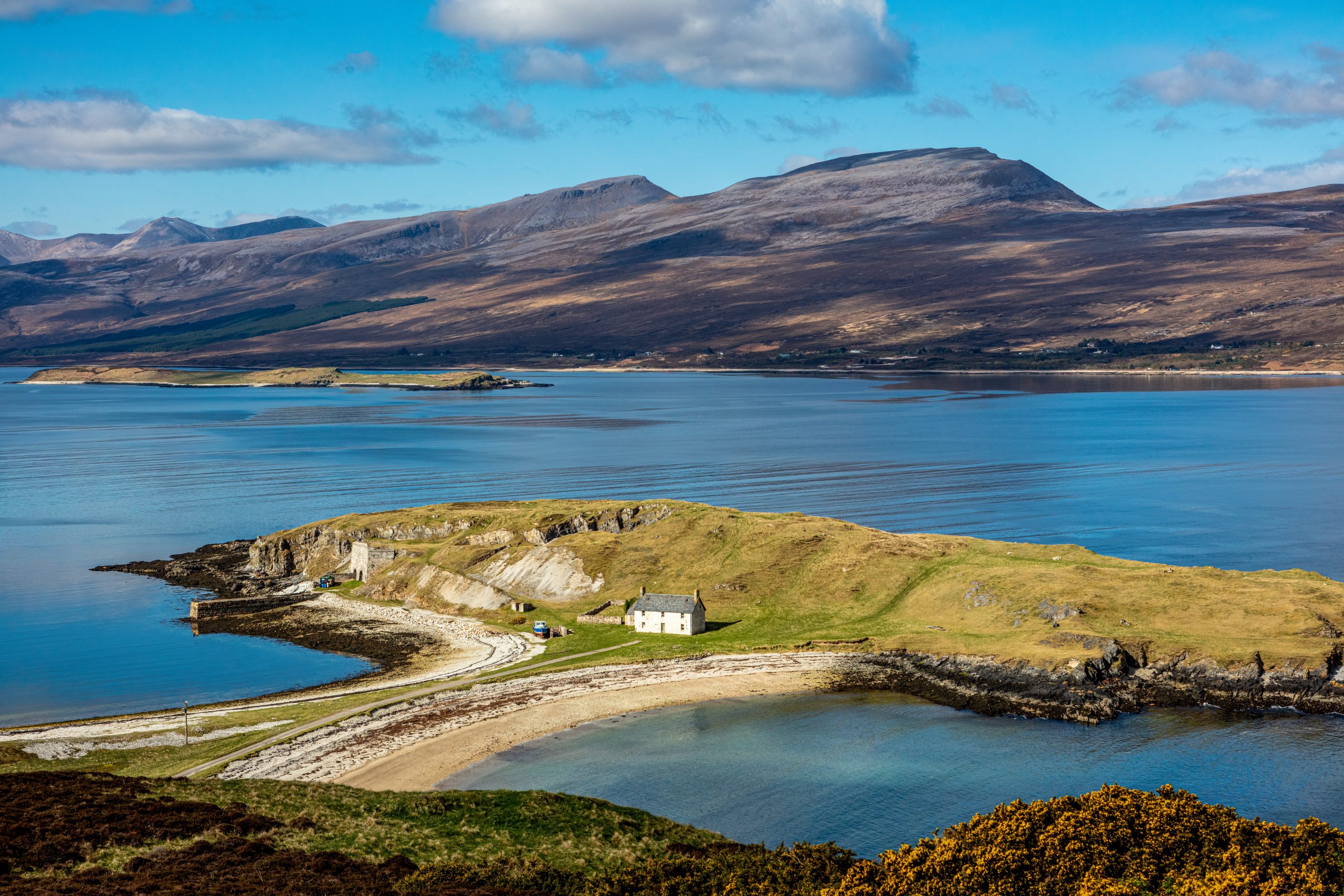 Looking down at Loch Eriboll, Scotland. Scottish Highlands taken with the Canon EOS 5DS