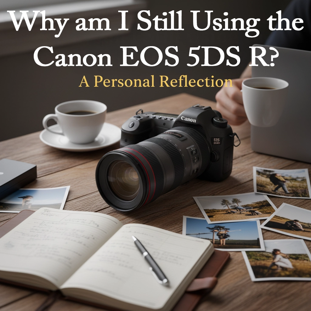 Canon EOS 5DS R full-frame DSLR camera, professional high-resolution photography equipment.