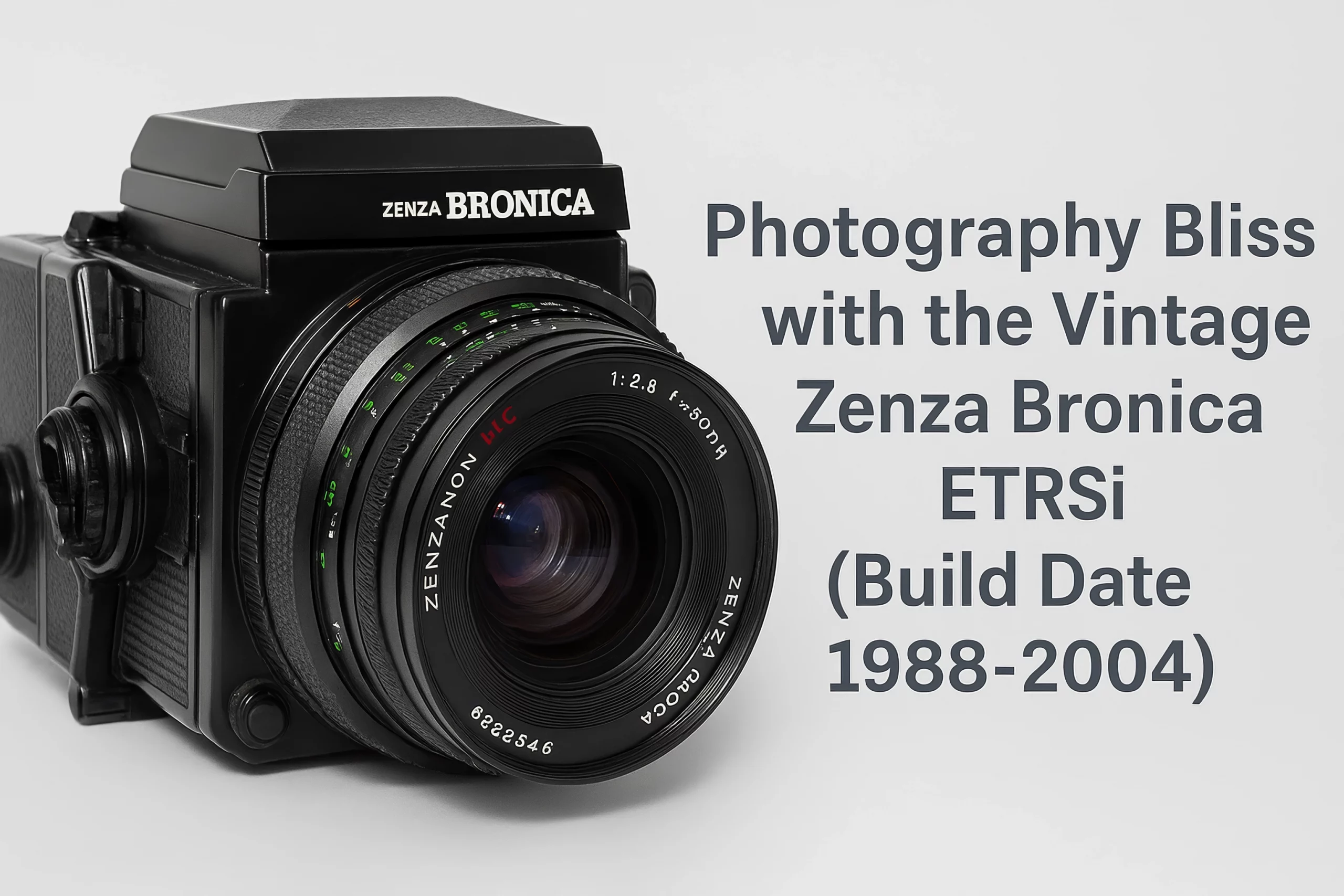 Photography Bliss with the Vintage Zenza Bronica ETRSi (Build Date 1988-2004)