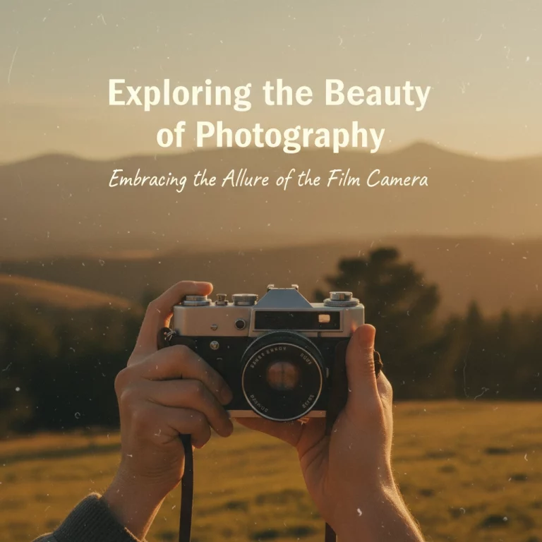 Exploring the Beauty of Photography- Embracing the Allure of the Film Camera