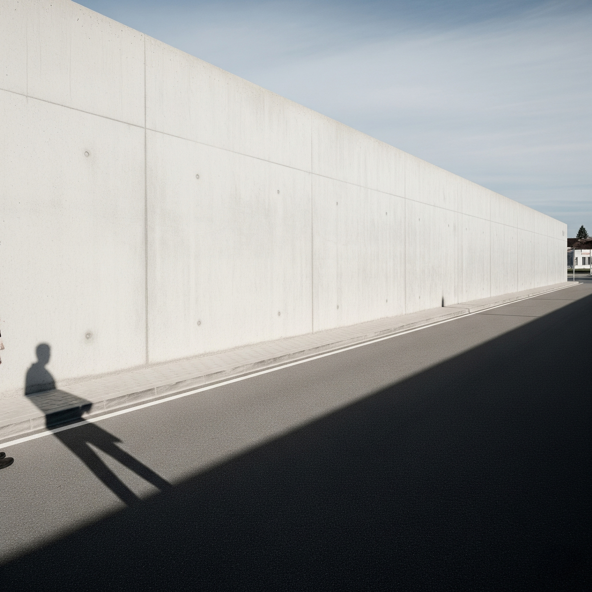 Minimalist Street Photography Shadow on Wall