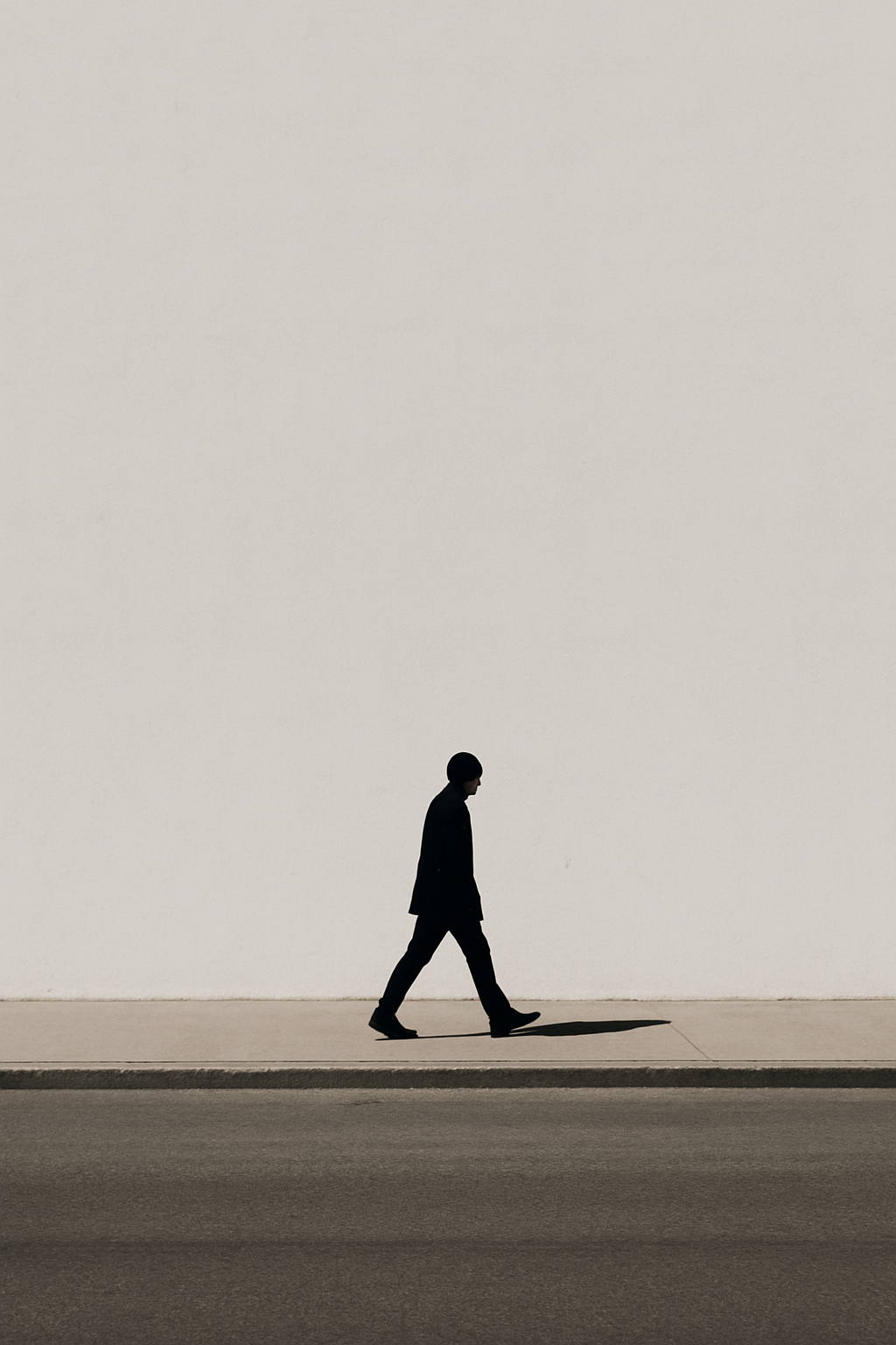 Minimalist Street Photography lone Man