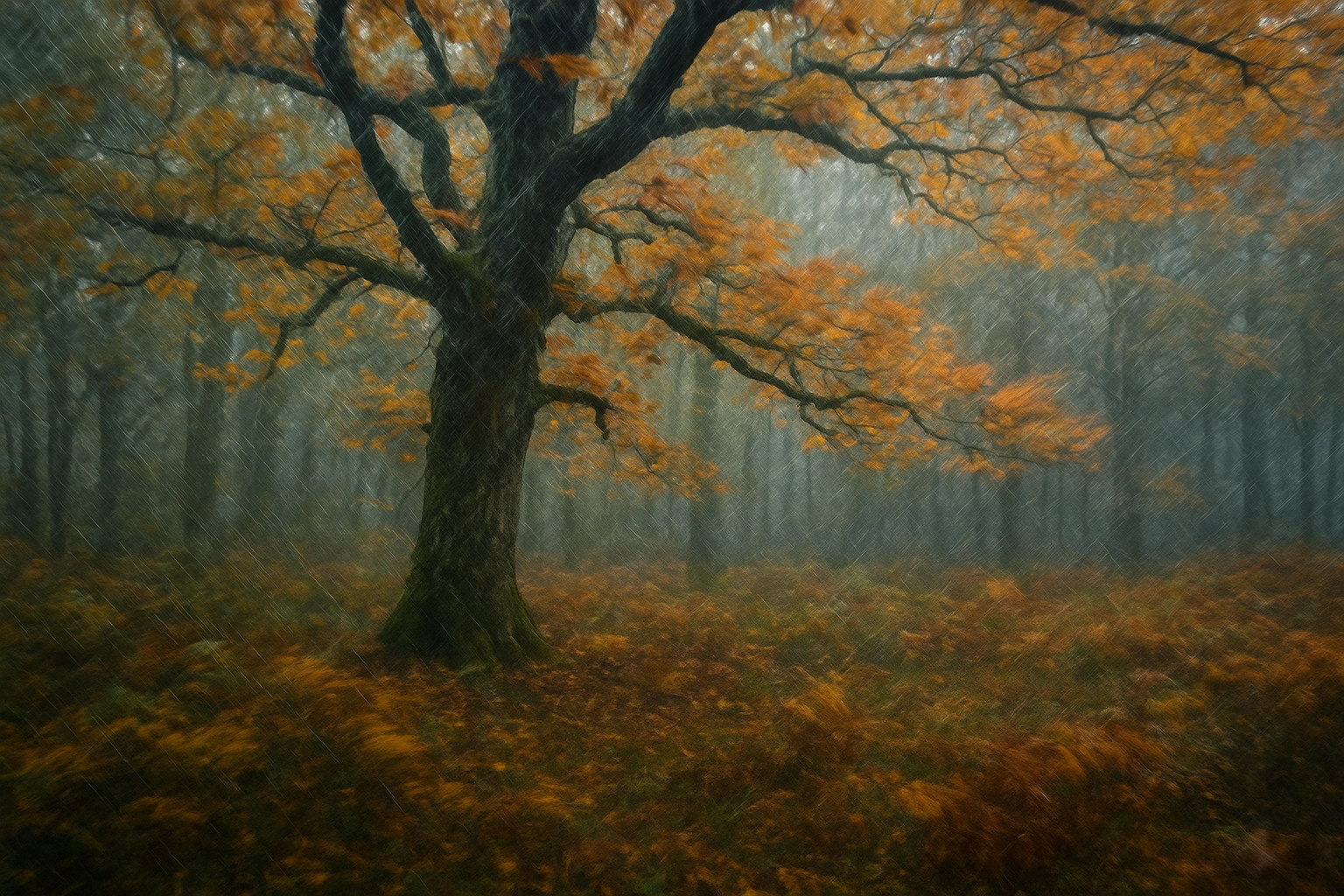 let the weather lead the way in mindful photography. Autumn Woodland Photography Tips
