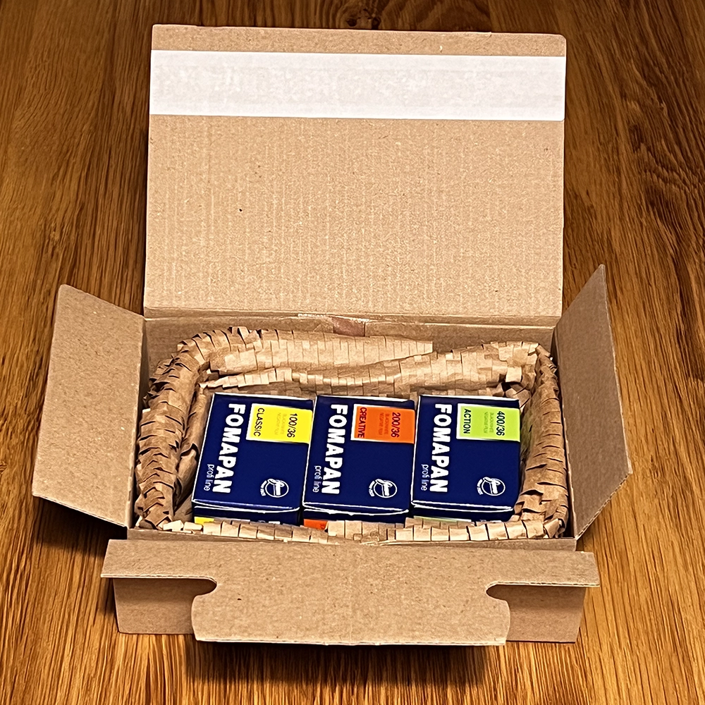 3 rolls of fomapan packaged, The Fomapan Trio