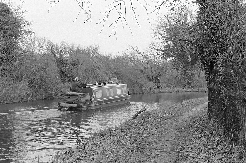 fomapan review image of a narrow boat copy