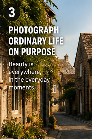 Photograph ordinary life on purpose