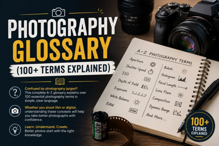 Read more about the article Photography Glossary (100+ Terms Explained)