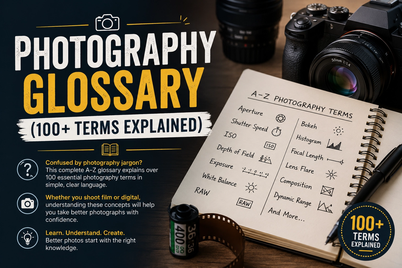 Photography Glossary (100+ Terms Explained)