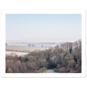 Pastel Morning Over the Downs – Fine Art Poster