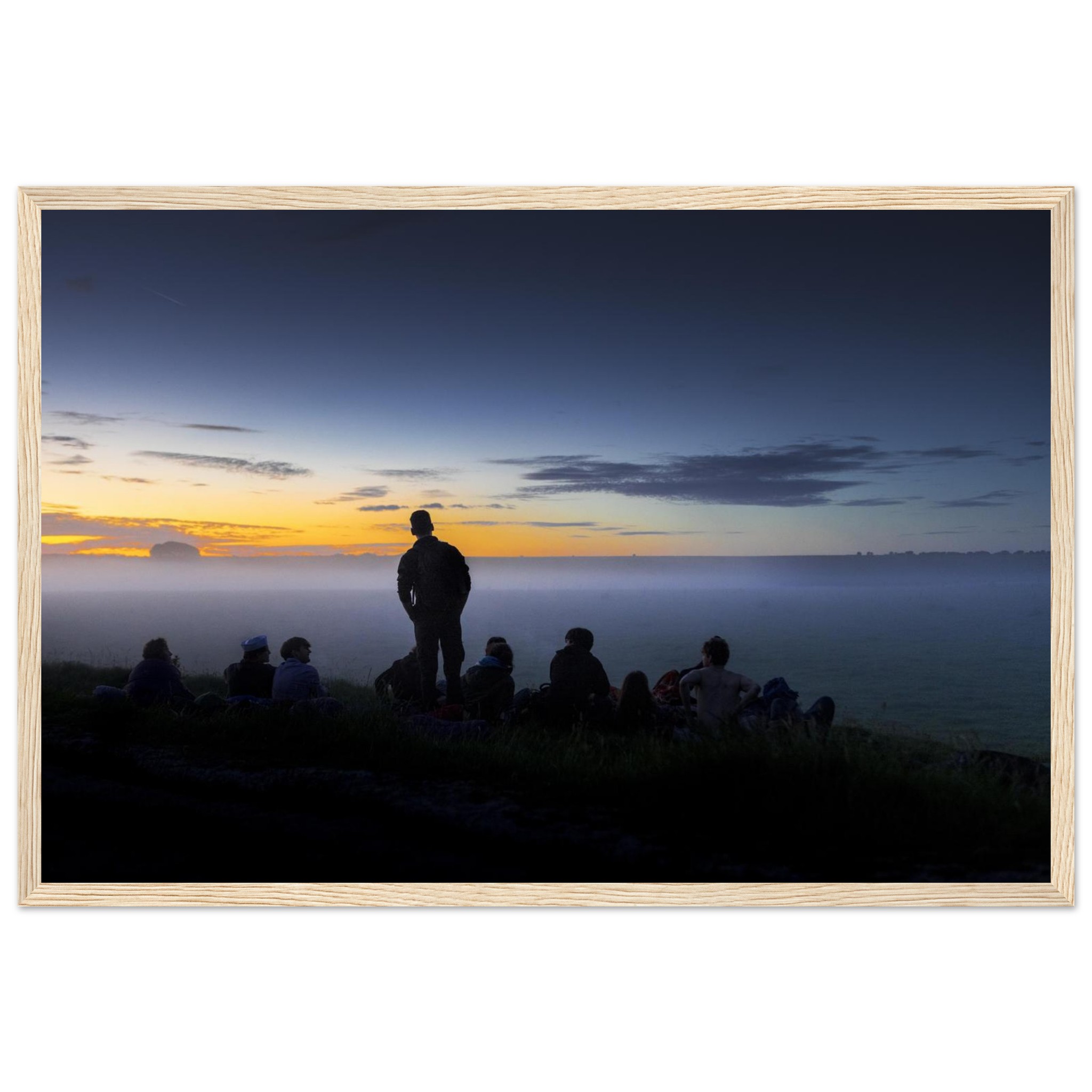 Waiting for Dawn at Avebury Henge, Summer Solstice – framed fine art landscape photograph
