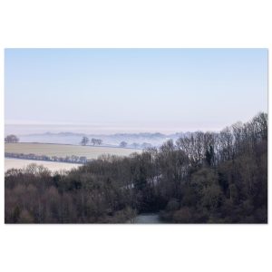 Watership Down Morning Mist – unframed fine art landscape photograph by Stephen Paul Young
