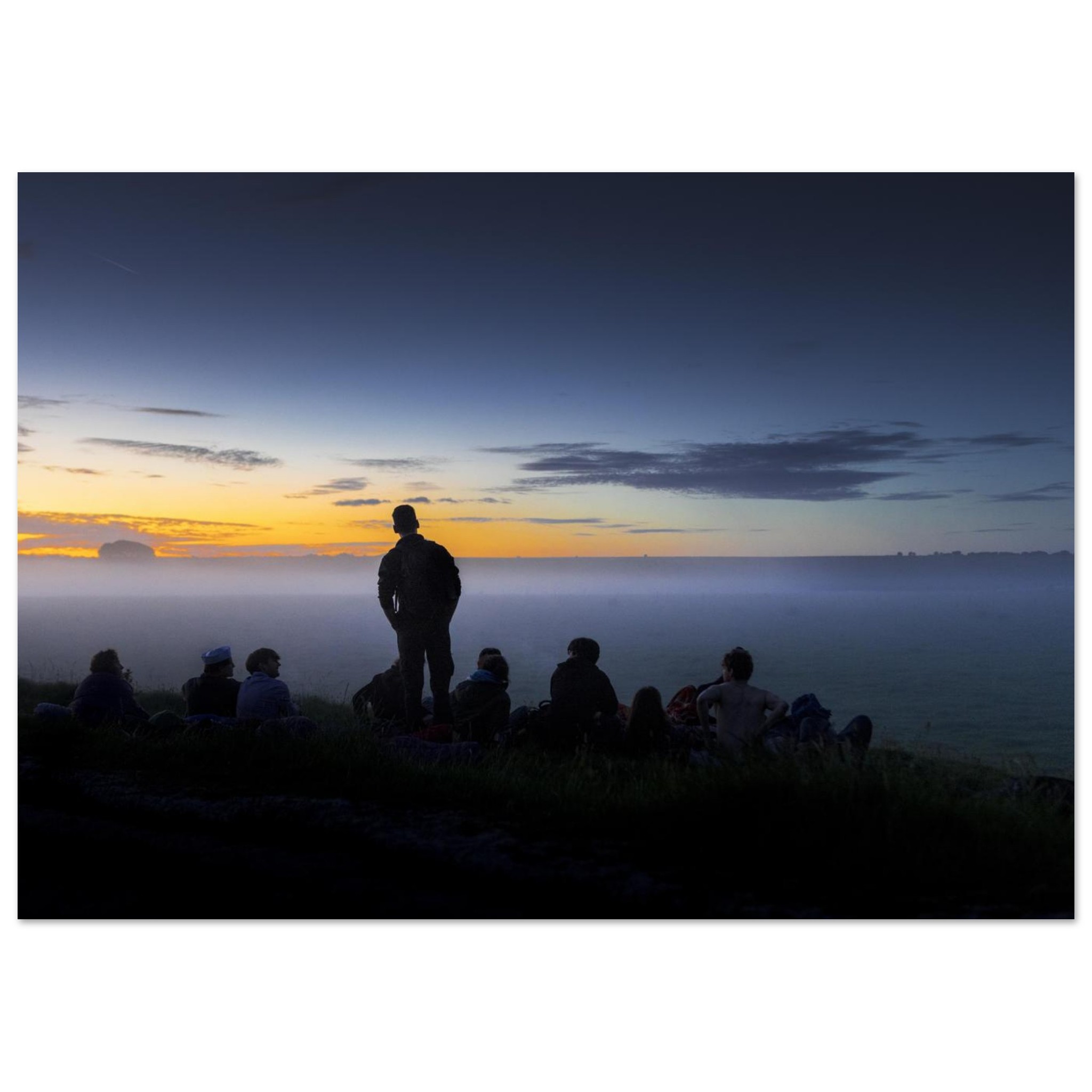 Unframed fine art print size and presentation example